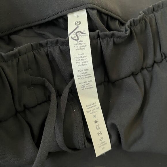 LULULEMON KEEP MOVING CROP HIGH RISE PANTS 23” INSEAM BLACK SIZE 8 2021 - Picture 14 of 15